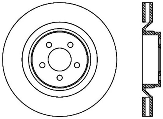 StopTech Power Slot 06-07 Chrysler SRT-8 Front Right Cryo Slotted Rotor